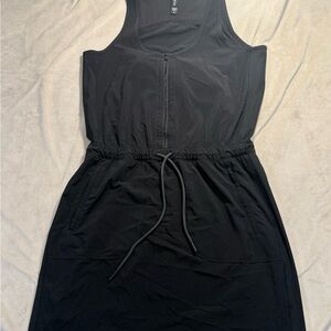 Athleta Expedition Skort Black Drawstring Mini Dress